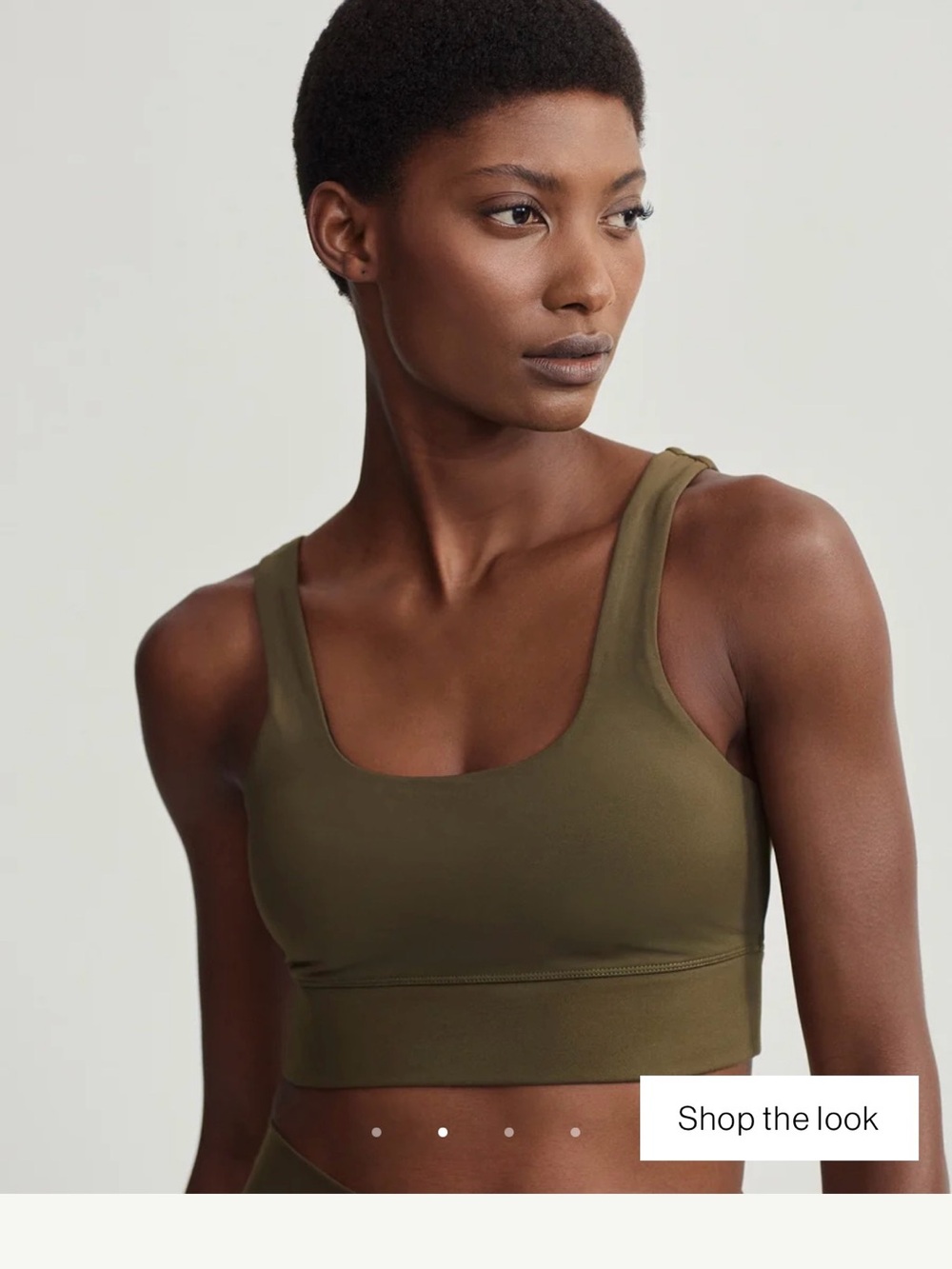 Varley FreeSoft Cori Bra Dark Olive